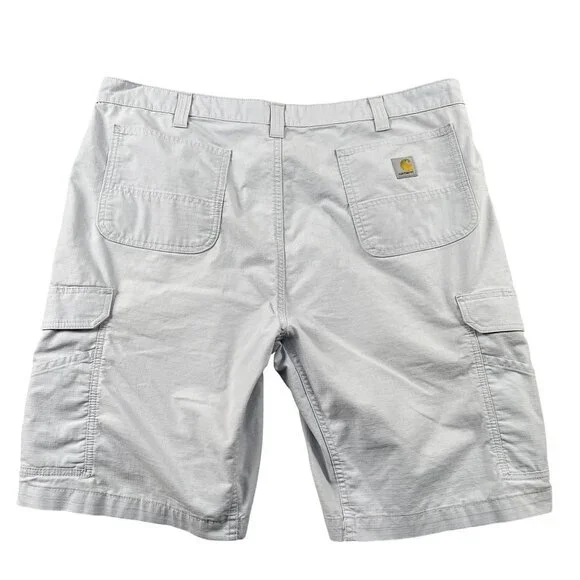 Carhartt‎ Cargo Shorts Mens 42 Relaxed Fit Force Gray Ripstop Workwear - Picture 2 of 8
